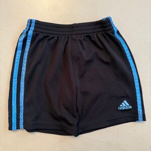 Boys Black And Blue Addidas Shorts